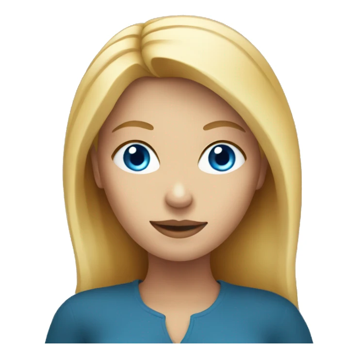 Blonde woman with blue eyes holding pumpkin sticker