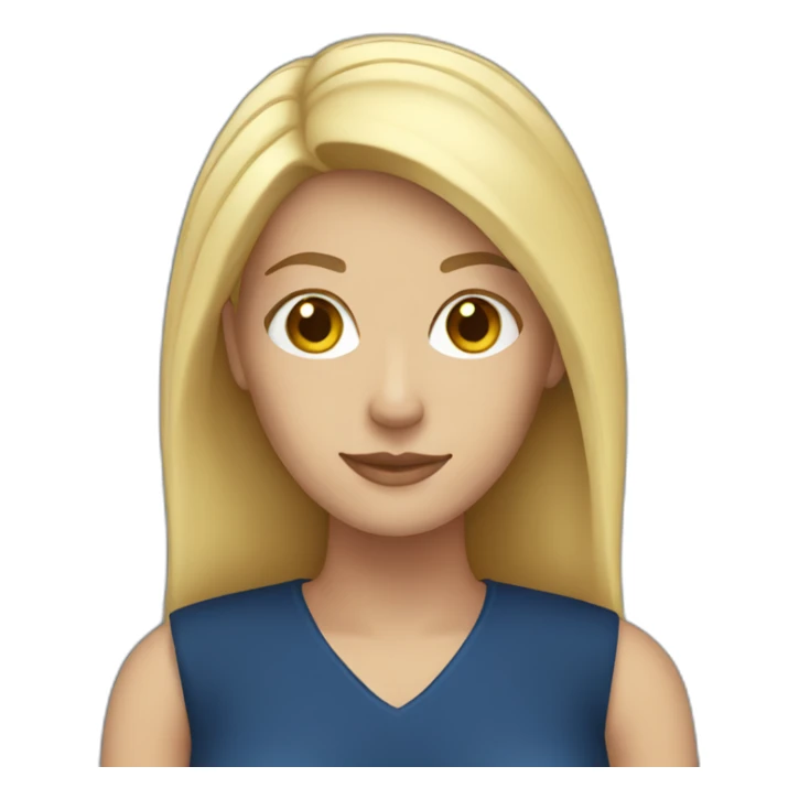 white woman dark blue outfit sticker