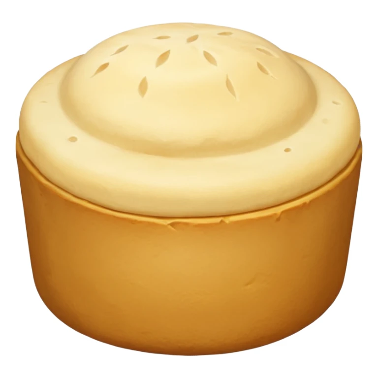 Pao de queijo pequeno redondinho liso sticker