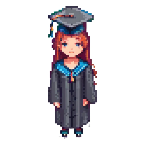 A graduated student of pedagogical college after 10 years sticker