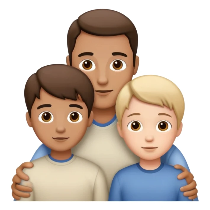 family 1 children 2 father sticker