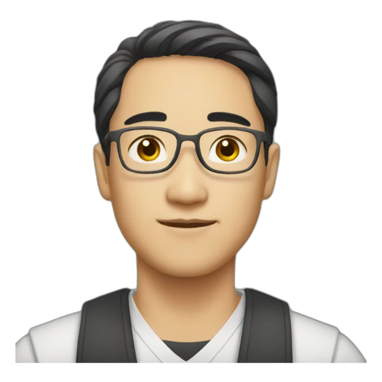 male asia law student sticker