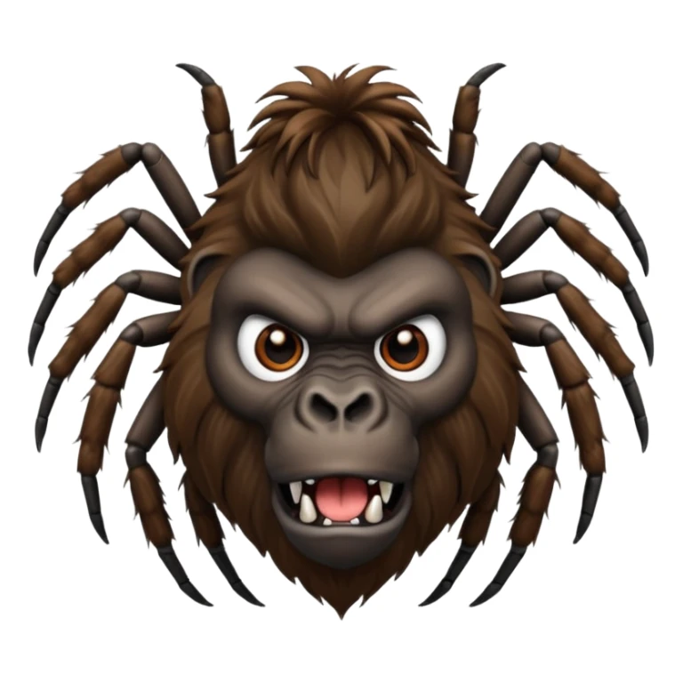 Gorilla head, horse body, spider legs sticker