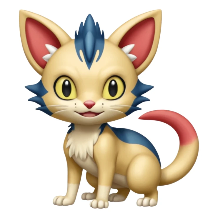 Sneasel-Meowth-Fakémon-hybrid-creature (full body)  sticker