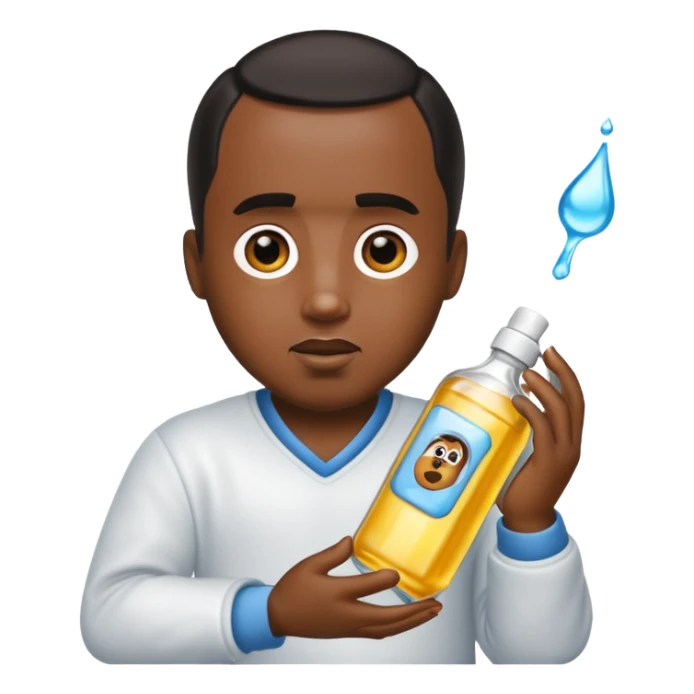 Diddy with baby oil sticker