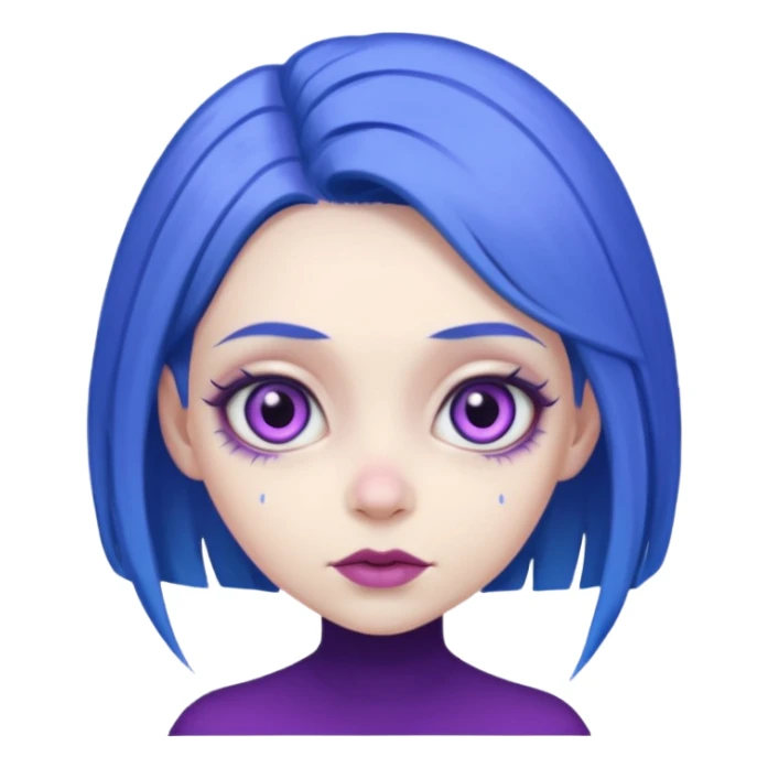 purple mutant woman sticker