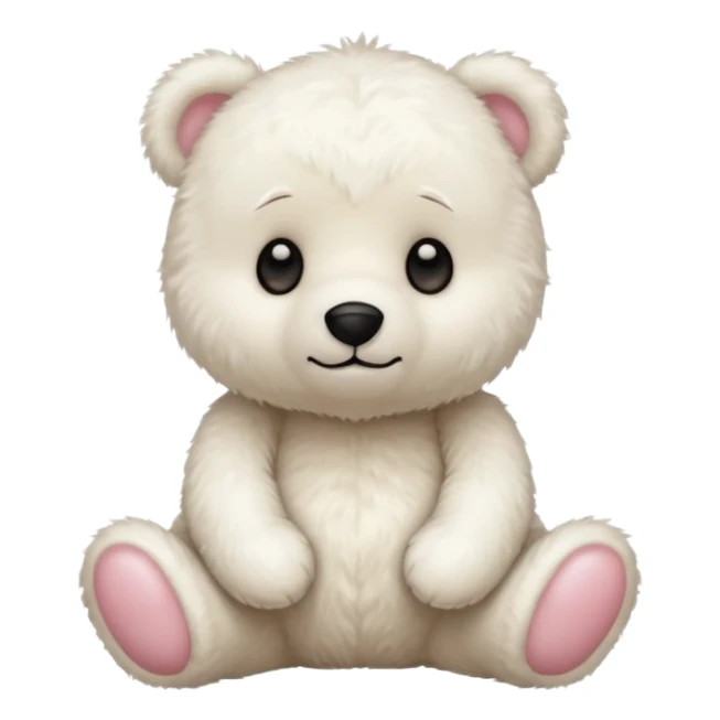 Oso de peluche blanco Adorable sticker