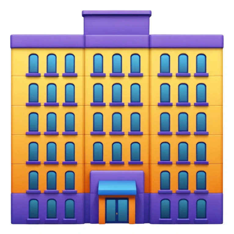 I want a 7 storey building with 7 colours. Starting with violet, indigo, blue, green, yellow, orange , red sticker