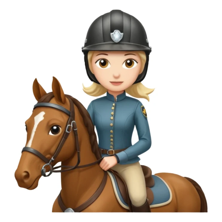women on horse sticker