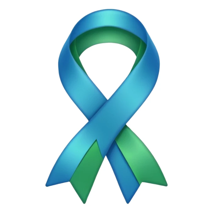 Blue and green Ribbon Badge that says RBT sticker
