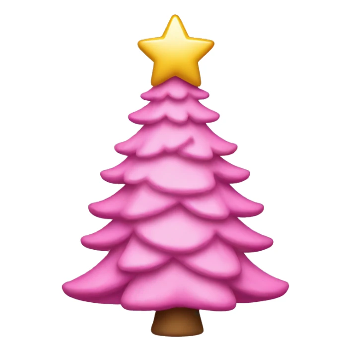 Pink Christmas tree  sticker