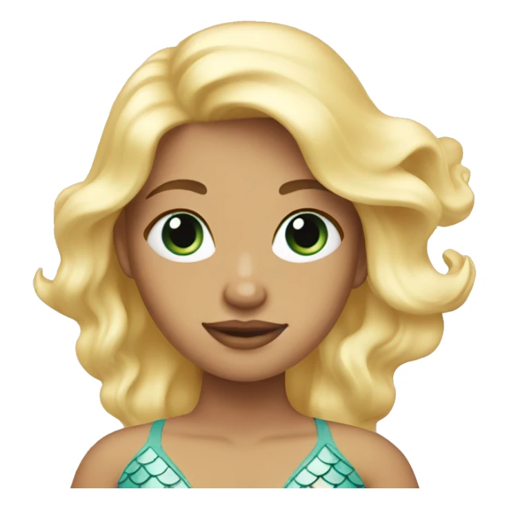 Blonde pastel mermaid sticker