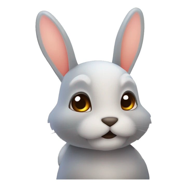 Conejo atigrado con ojos demoníacos en un bosque tenebroso al atardecer con brisa marina y con estrellas en el cielo sticker