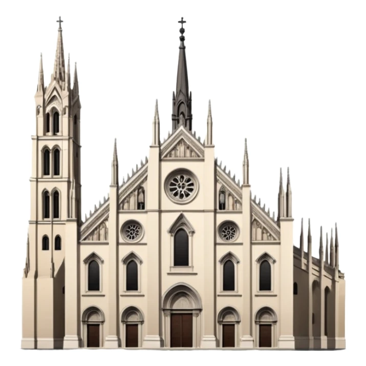 chiesa del duomo di Milano sticker