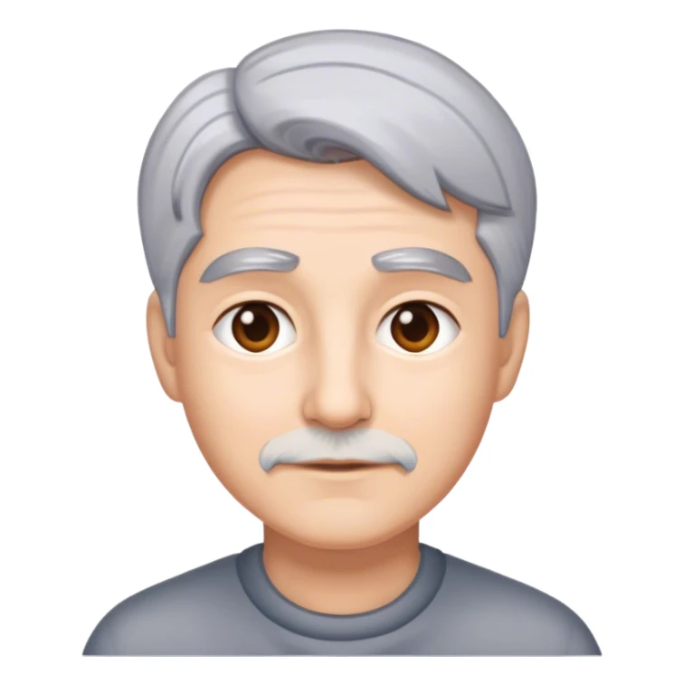 Me with gray hair  sticker