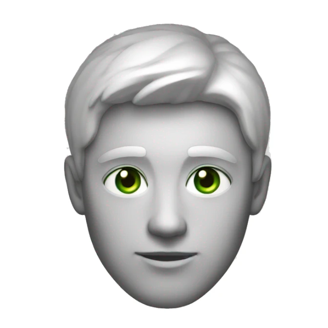 homme blanc yeux vert et cheveux noirs sticker