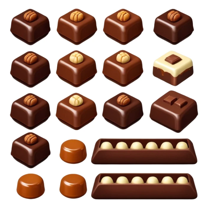 Chocolate bonbons sticker