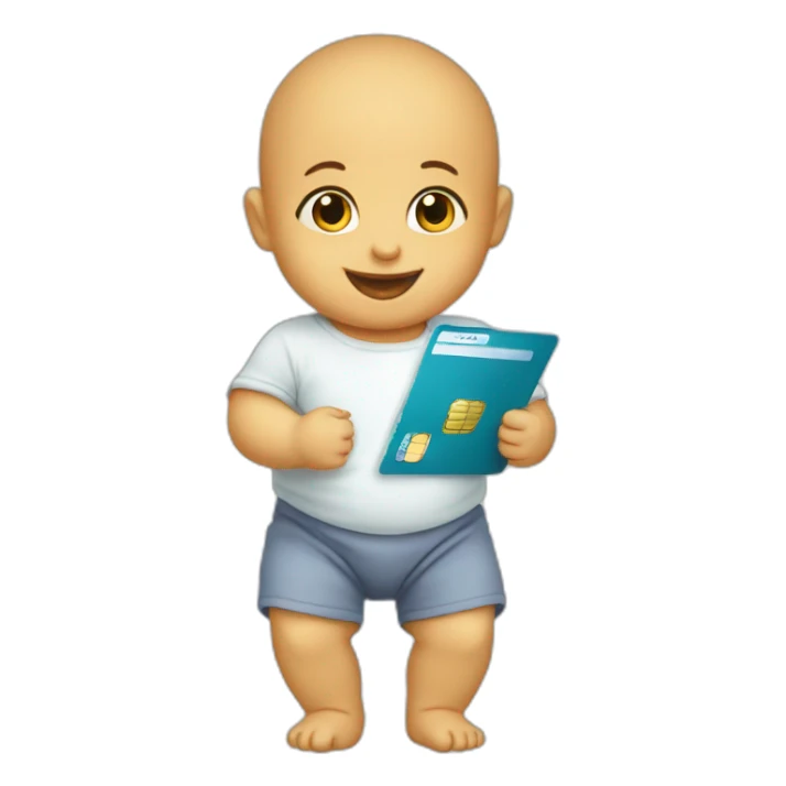 Baby born holding insurance card sticker