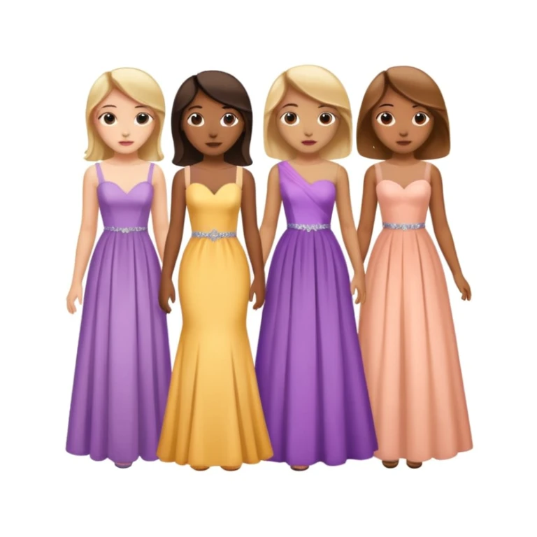 girls in a prom sticker