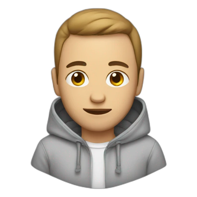 Men with baby in hoodie sticker