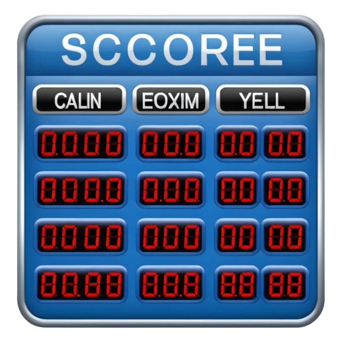 american football score board blue (#00A3E0) and red (#F9423A) sticker
