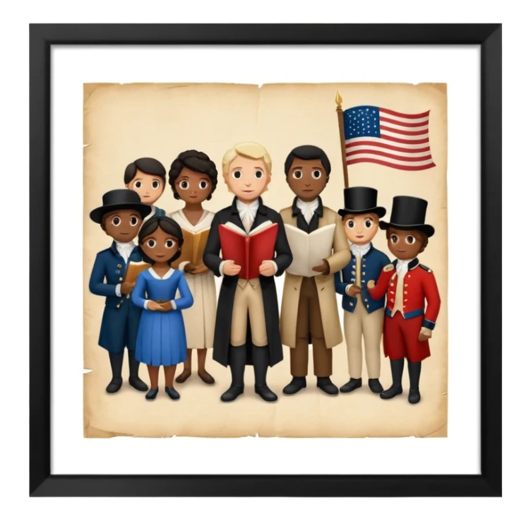 The colonies of America declare independence from Great Britain, by asserting their rights

 sticker