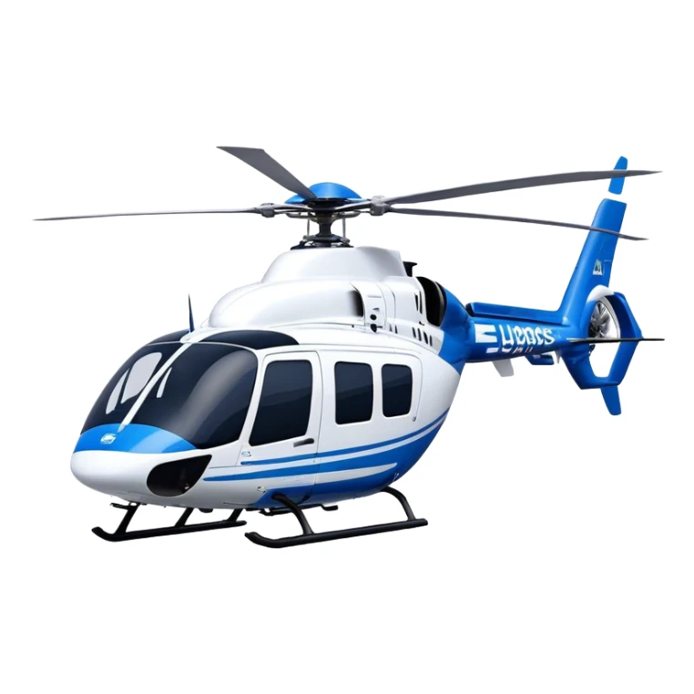 Eurocopter EC135 - Airbus Helicopters (Model Year: 2020) (Iconic colour: Blue and white) sticker