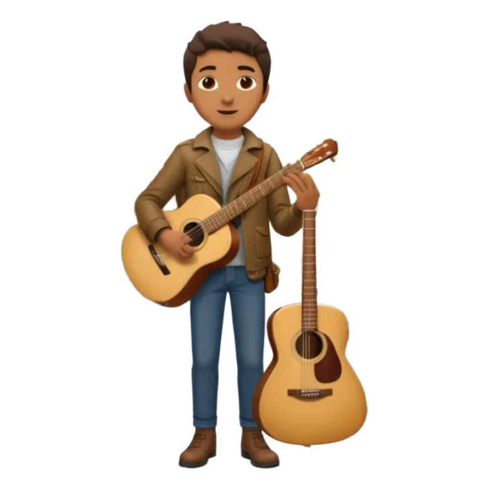 Rider with guitar case,Metro Riders, inside metro train, no transparent, with background,full image , negative transparent, positive background. sticker