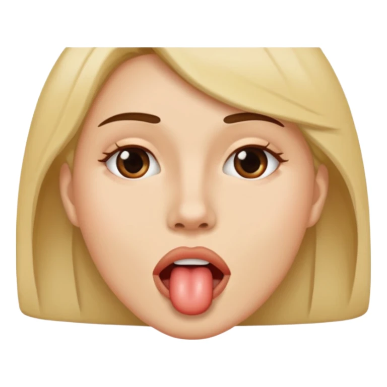 Foot stuck in woman's mouth  sticker