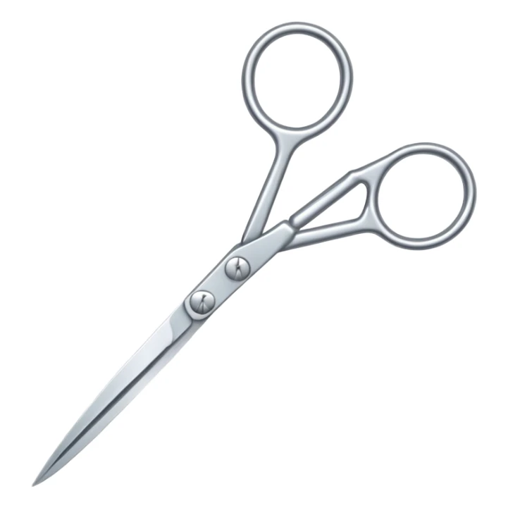 scissors with a lace ornament nearby sticker