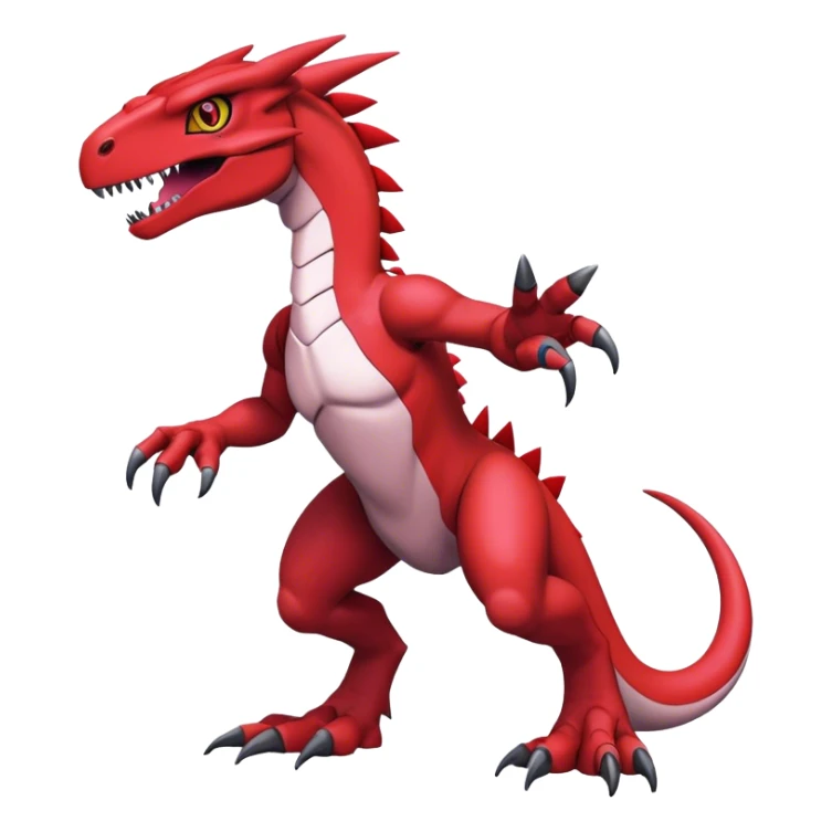  Cool Edgy Digimon-Fakemon-Guilmon-Genesect-Velociraptor-Dragon full body sticker