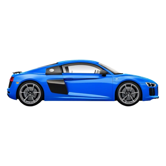 Audi R8 - Audi (Model Year: 2022)(Iconic Blue and Black) sticker
