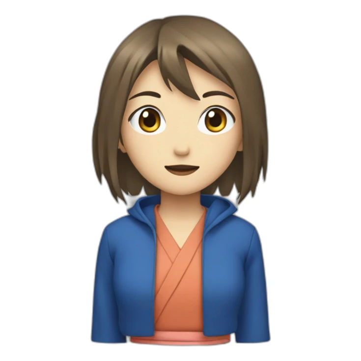 Kurenai Yuhi wearing blue top sticker