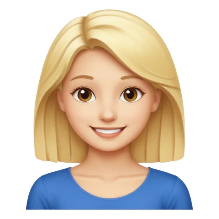 blonde girl in a graceful pose posing for the camera sticker