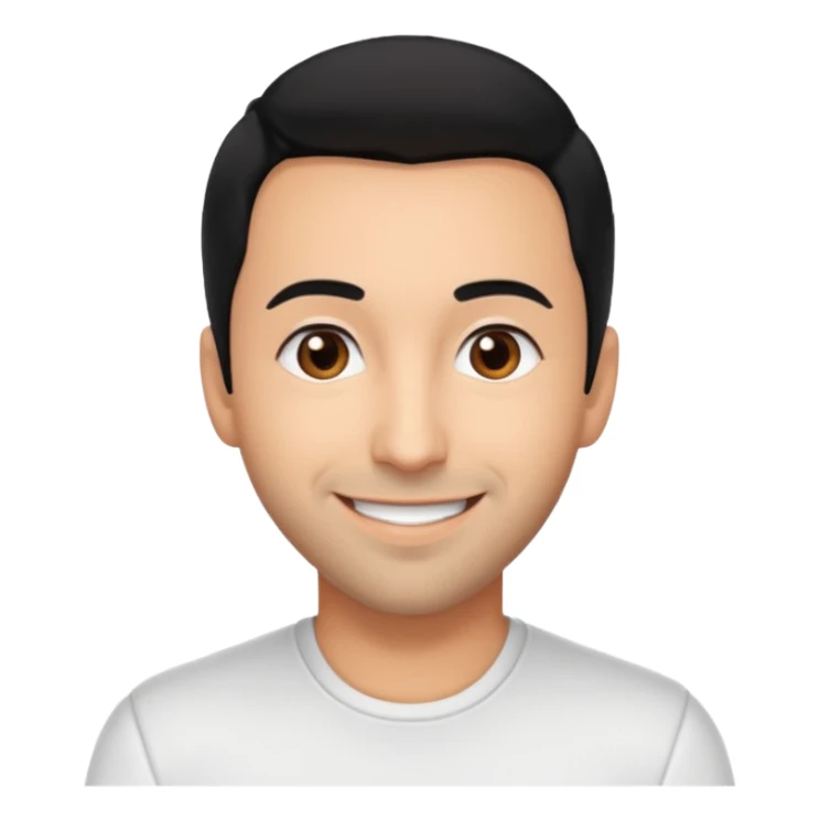 Howie Dorough brown eyes, black hair, white outfit sticker