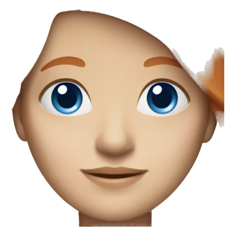 a light red headed person, pale with blue eyes sticker