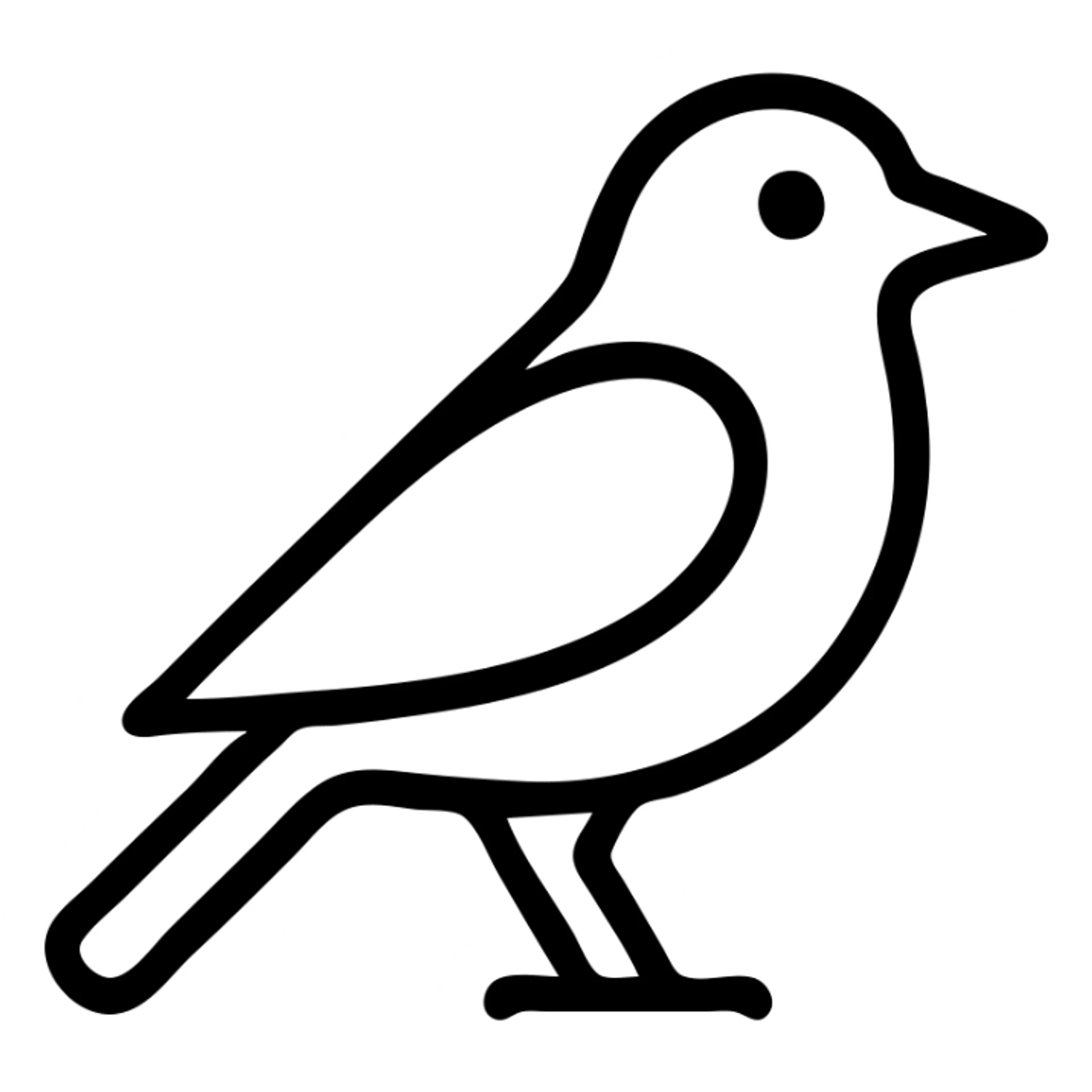 black bird sticker
