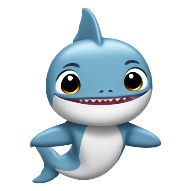 baby shark in a dolphin pyjamas  sticker