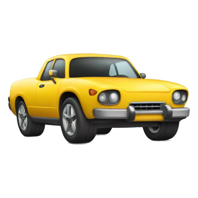 Car with four legs instead of wheels sticker