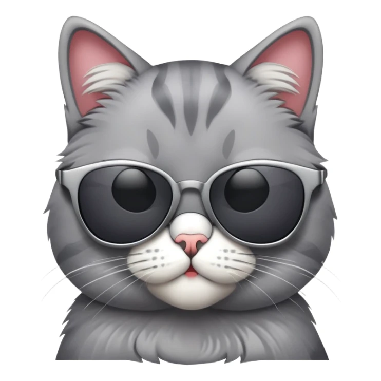 cat wearing sunglasses sticker