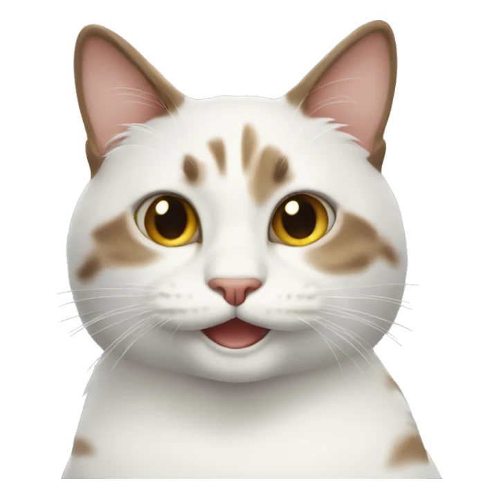 cat smiling sticker