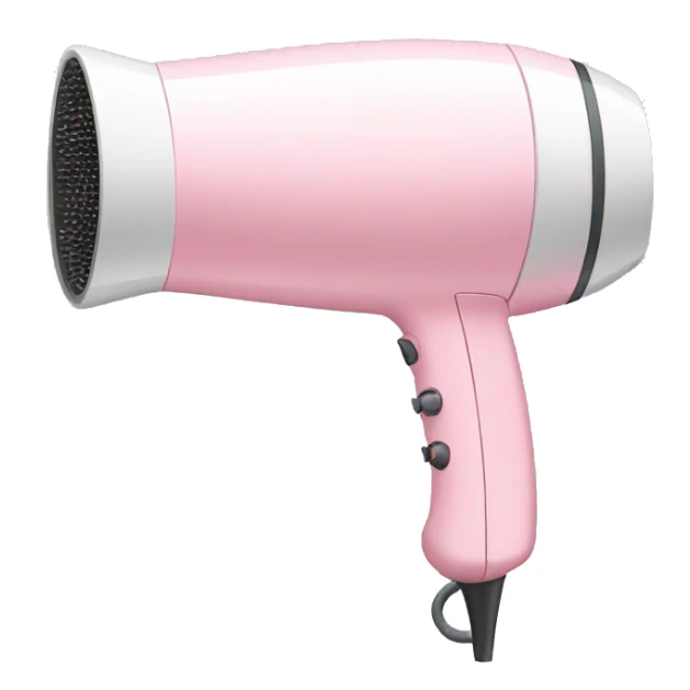 pastel pink and white hair dryer sticker