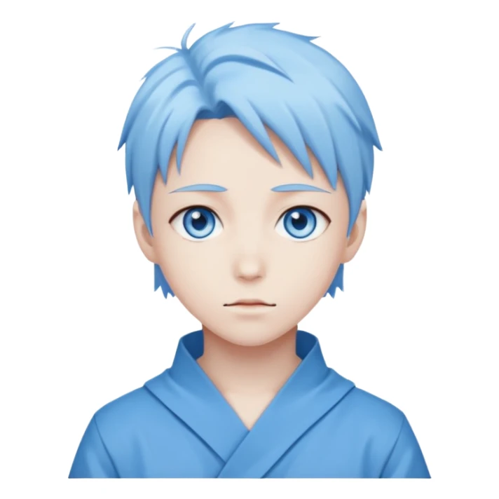 Gojo anime character ( only eyes ) blue eyes anime vibe sticker