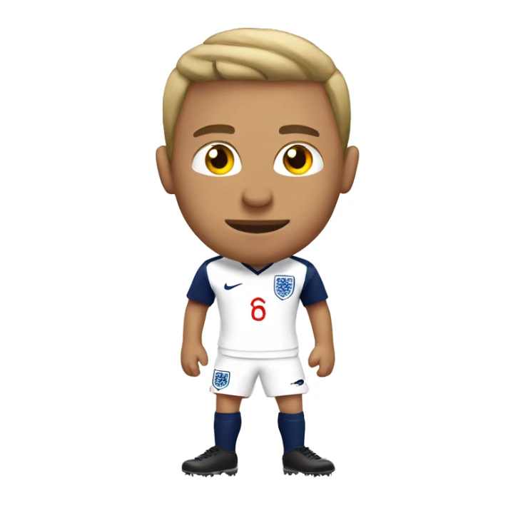 England football player on the wc sticker