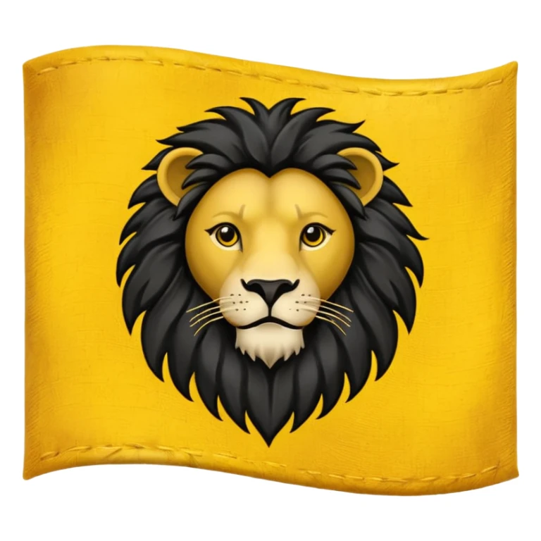 Drapeau flandres lion noir sur fond jaune  sticker