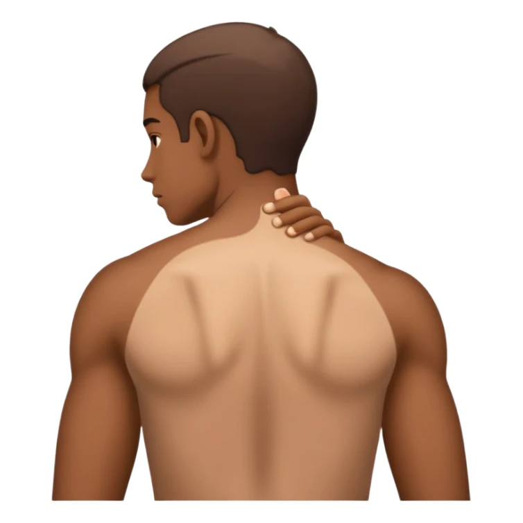 emoji of a person with a sore back sticker