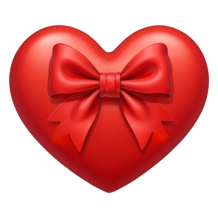Heart with bow  sticker