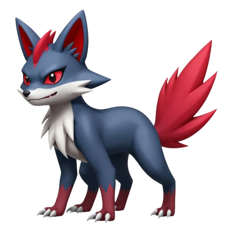 Sneasel-Weavile-Zoroark-Zangoose-Fakémon-hybrid-creature (full body)  sticker