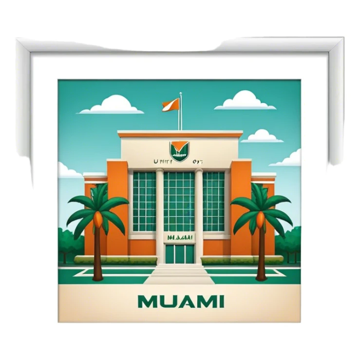 University of Miami sticker