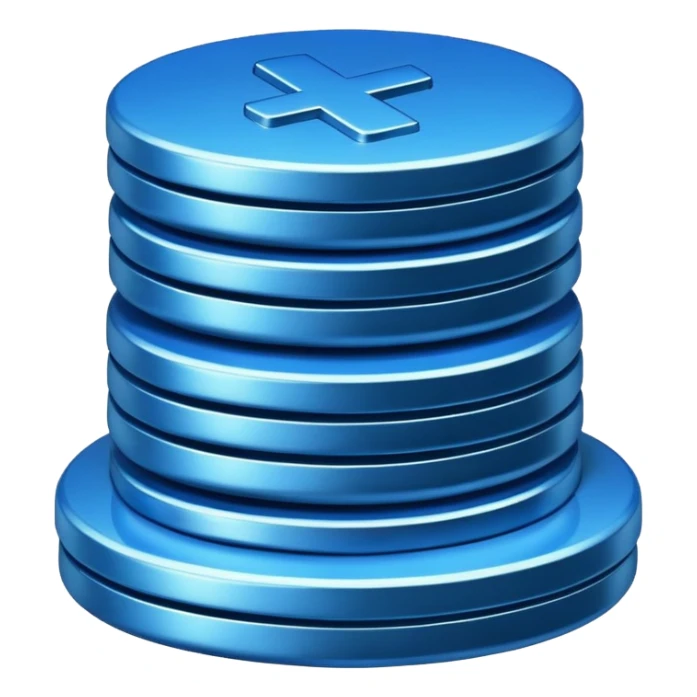 blue coins credit pack sticker